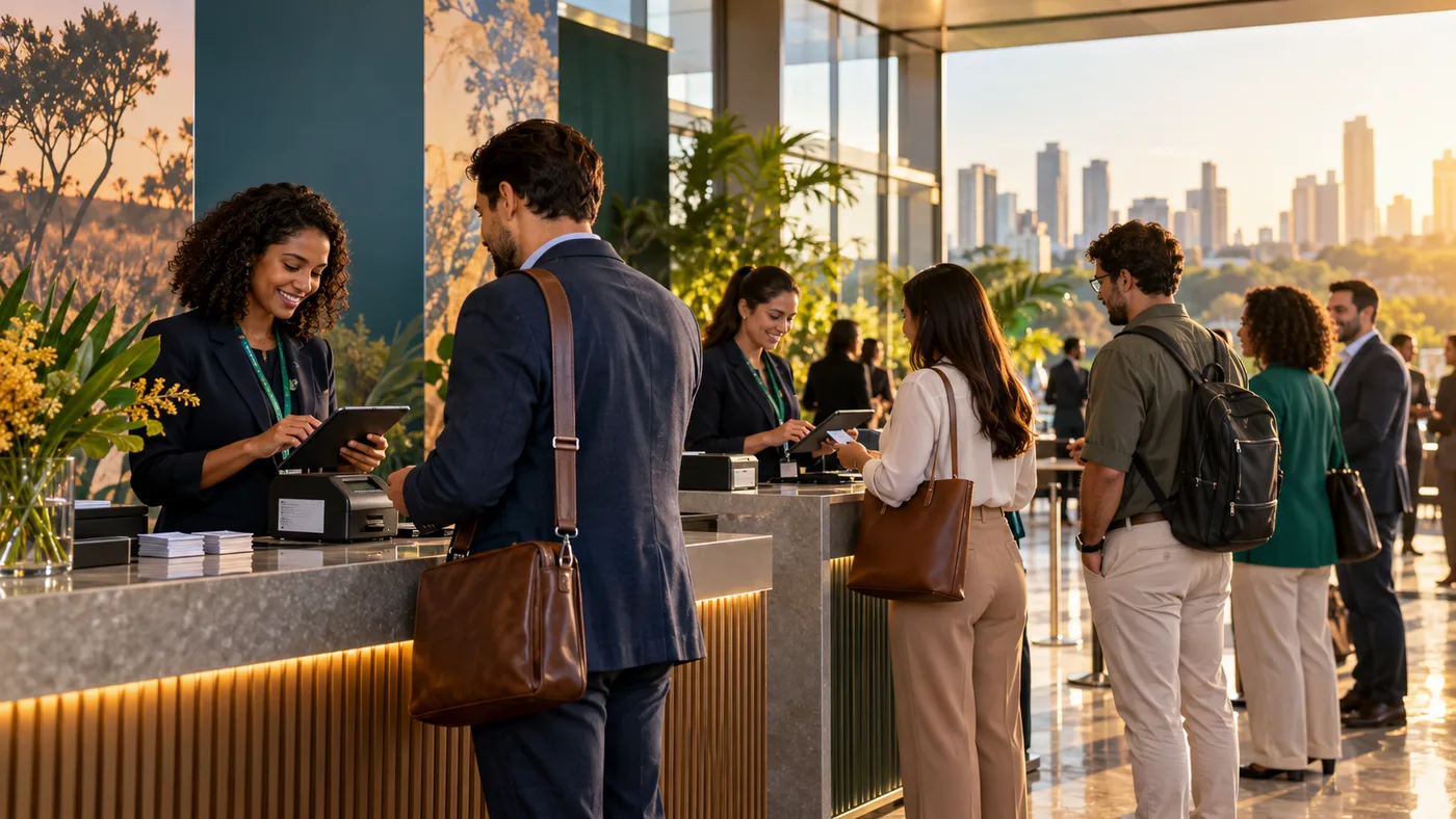 Credenciamento em eventos empresariais: como reduzir filas, proteger dados e começar no horário