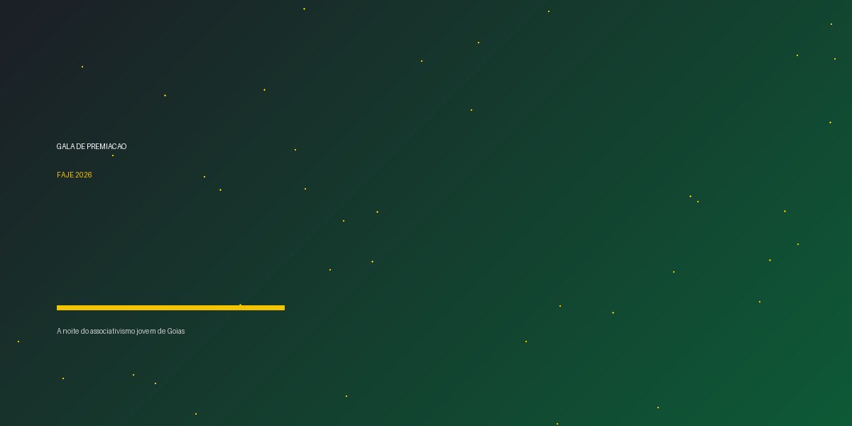Gala de Premiação FAJE 2026